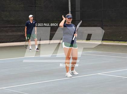 Thumbnail 3 in UIL 5A Tennis Boys and Mixed Doubles Semifinals photogallery.
