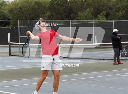 Thumbnail 2 in UIL 5A Tennis Boys and Mixed Doubles Semifinals photogallery.
