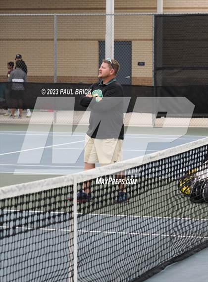 Thumbnail 2 in UIL 5A Tennis Boys and Mixed Doubles Semifinals photogallery.