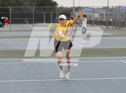 Thumbnail 1 in UIL 5A Tennis Boys and Mixed Doubles Semifinals photogallery.