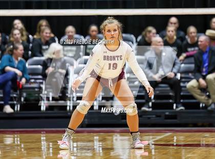 Thumbnail 3 in Harrold vs. Bronte (UIL 1A Volleyball Semi-Final) photogallery.