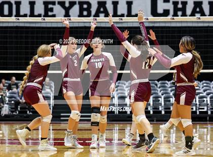 Thumbnail 2 in Harrold vs. Bronte (UIL 1A Volleyball Semi-Final) photogallery.