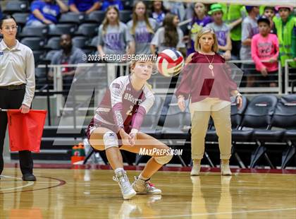 Thumbnail 3 in Harrold vs. Bronte (UIL 1A Volleyball Semi-Final) photogallery.