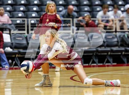 Thumbnail 2 in Harrold vs. Bronte (UIL 1A Volleyball Semi-Final) photogallery.