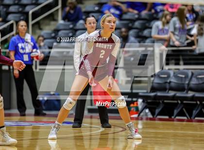 Thumbnail 2 in Harrold vs. Bronte (UIL 1A Volleyball Semi-Final) photogallery.