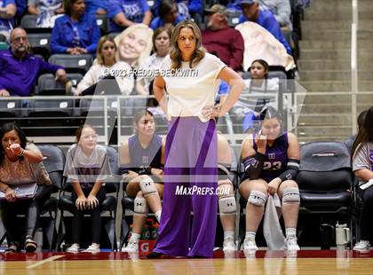 Thumbnail 3 in Harrold vs. Bronte (UIL 1A Volleyball Semi-Final) photogallery.