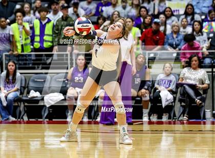 Thumbnail 2 in Harrold vs. Bronte (UIL 1A Volleyball Semi-Final) photogallery.