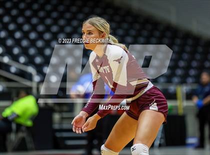 Thumbnail 3 in Harrold vs. Bronte (UIL 1A Volleyball Semi-Final) photogallery.