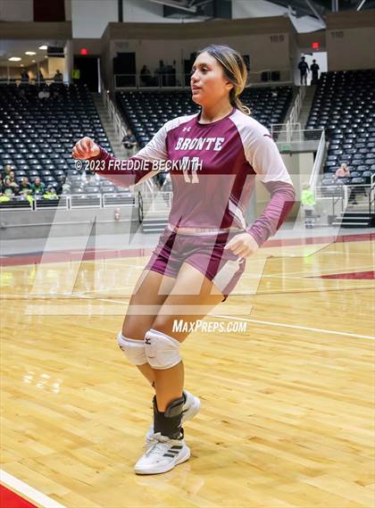 Thumbnail 2 in Harrold vs. Bronte (UIL 1A Volleyball Semi-Final) photogallery.