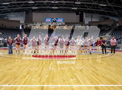 Thumbnail 2 in Harrold vs. Bronte (UIL 1A Volleyball Semi-Final) photogallery.
