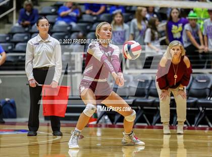 Thumbnail 1 in Harrold vs. Bronte (UIL 1A Volleyball Semi-Final) photogallery.