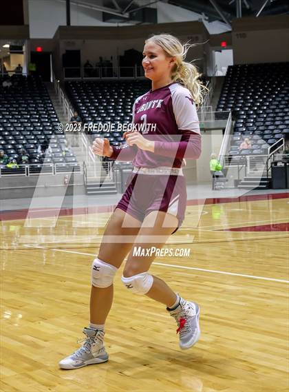 Thumbnail 2 in Harrold vs. Bronte (UIL 1A Volleyball Semi-Final) photogallery.