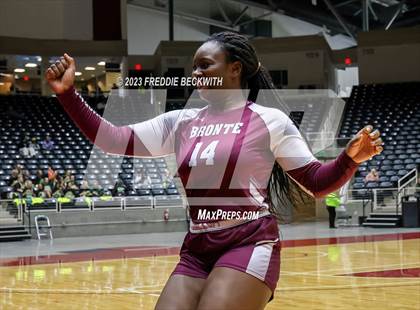 Thumbnail 2 in Harrold vs. Bronte (UIL 1A Volleyball Semi-Final) photogallery.