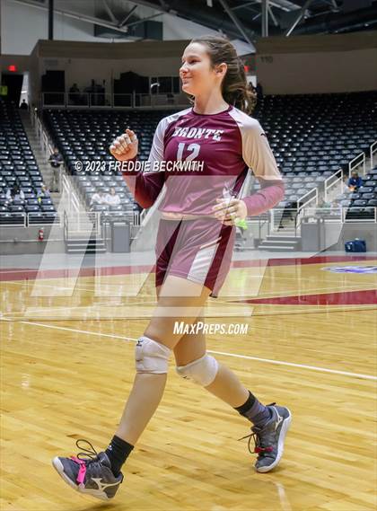 Thumbnail 3 in Harrold vs. Bronte (UIL 1A Volleyball Semi-Final) photogallery.