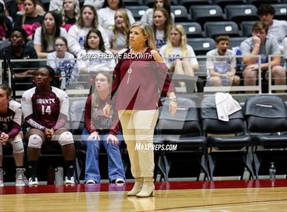 Thumbnail 3 in Harrold vs. Bronte (UIL 1A Volleyball Semi-Final) photogallery.