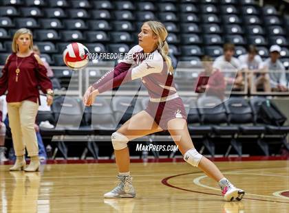 Thumbnail 3 in Harrold vs. Bronte (UIL 1A Volleyball Semi-Final) photogallery.