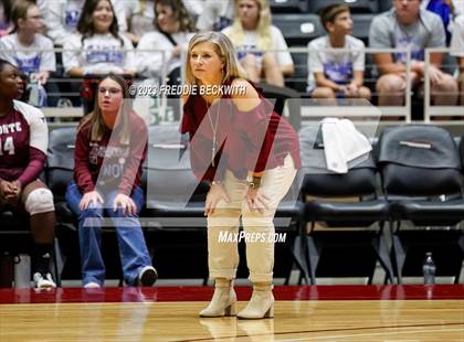 Thumbnail 2 in Harrold vs. Bronte (UIL 1A Volleyball Semi-Final) photogallery.