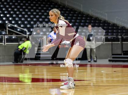 Thumbnail 3 in Harrold vs. Bronte (UIL 1A Volleyball Semi-Final) photogallery.