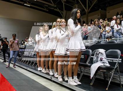 Thumbnail 2 in Harrold vs. Bronte (UIL 1A Volleyball Semi-Final) photogallery.