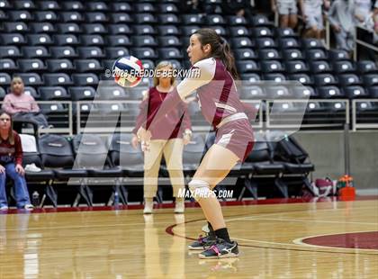 Thumbnail 3 in Harrold vs. Bronte (UIL 1A Volleyball Semi-Final) photogallery.