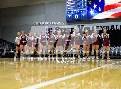 Thumbnail 1 in Harrold vs. Bronte (UIL 1A Volleyball Semi-Final) photogallery.