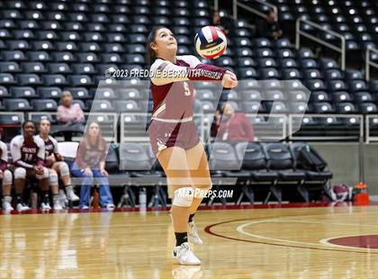 Thumbnail 3 in Harrold vs. Bronte (UIL 1A Volleyball Semi-Final) photogallery.