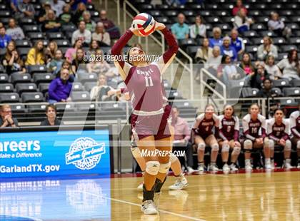 Thumbnail 3 in Harrold vs. Bronte (UIL 1A Volleyball Semi-Final) photogallery.