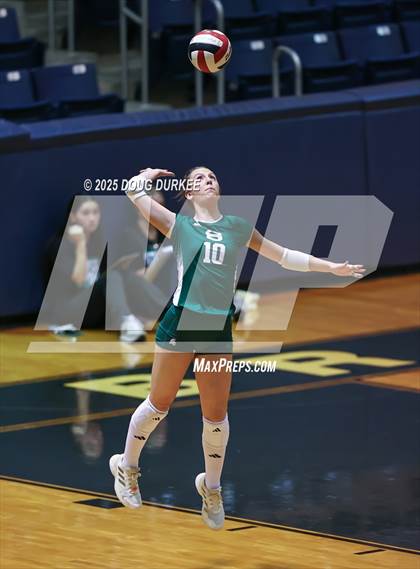 Thumbnail 3 in Foster vs. Stratford (UIL Volleyball 6A D2 Area) photogallery.