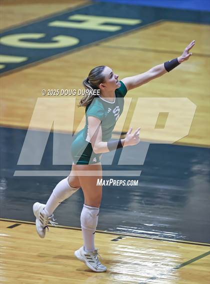 Thumbnail 3 in Foster vs. Stratford (UIL 6A D2 Girls Volleyball  Area) photogallery.