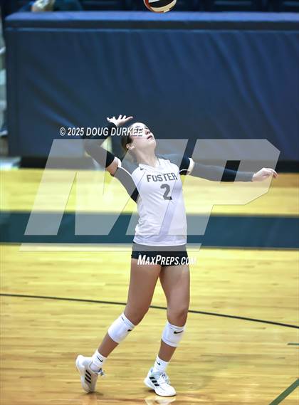 Thumbnail 2 in Foster vs. Stratford (UIL Volleyball 6A D2 Area) photogallery.