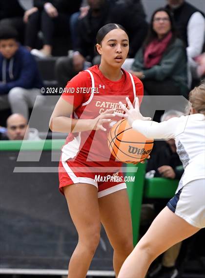 Thumbnail 3 in Cathedral Catholic vs. Perry (St. Mary's MLK Showcase) photogallery.