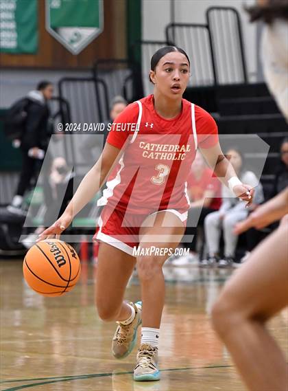 Thumbnail 2 in Cathedral Catholic vs. Perry (St. Mary's MLK Showcase) photogallery.
