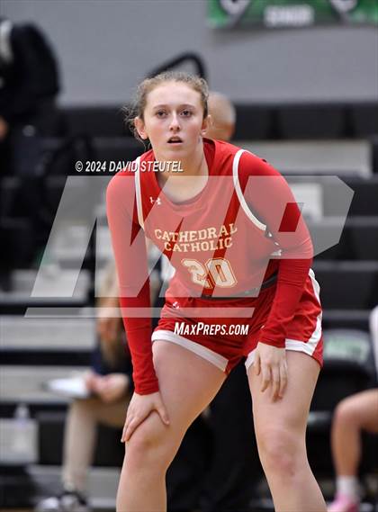 Thumbnail 2 in Cathedral Catholic vs. Perry (St. Mary's MLK Showcase) photogallery.