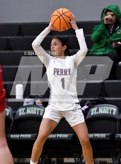 Thumbnail 1 in Cathedral Catholic vs. Perry (St. Mary's MLK Showcase) photogallery.