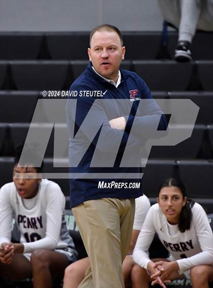Thumbnail 1 in Cathedral Catholic vs. Perry (St. Mary's MLK Showcase) photogallery.