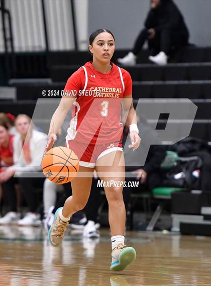 Thumbnail 2 in Cathedral Catholic vs. Perry (St. Mary's MLK Showcase) photogallery.