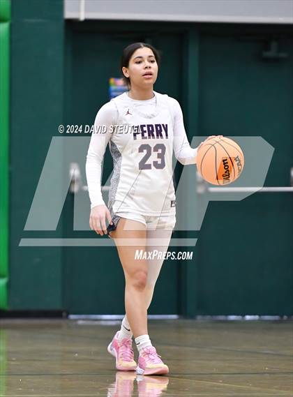 Thumbnail 2 in Cathedral Catholic vs. Perry (St. Mary's MLK Showcase) photogallery.