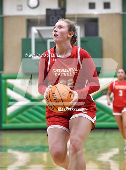 Thumbnail 2 in Cathedral Catholic vs. Perry (St. Mary's MLK Showcase) photogallery.