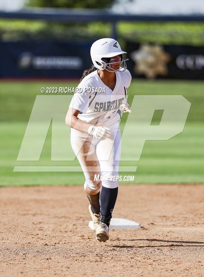 Thumbnail 3 in South @ Orcutt Academy (CIF CS Softball Championships-Division 6) photogallery.