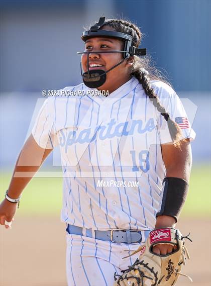 Thumbnail 2 in South @ Orcutt Academy (CIF CS Softball Championships-Division 6) photogallery.