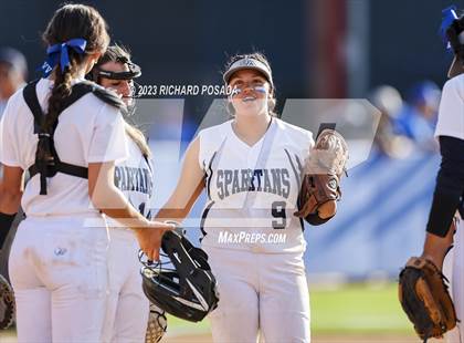 Thumbnail 3 in South @ Orcutt Academy (CIF CS Softball Championships-Division 6) photogallery.