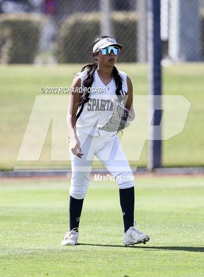 Thumbnail 2 in South @ Orcutt Academy (CIF CS Softball Championships-Division 6) photogallery.