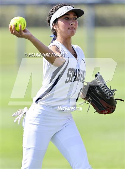 Thumbnail 2 in South @ Orcutt Academy (CIF CS Softball Championships-Division 6) photogallery.
