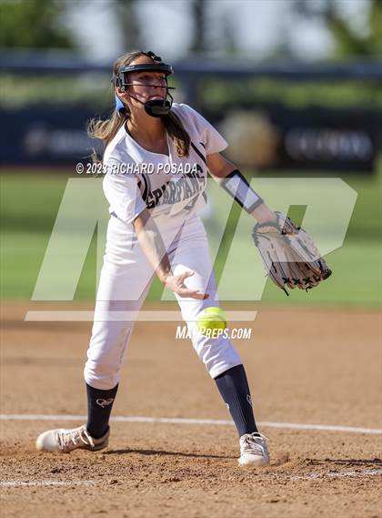 Thumbnail 2 in South @ Orcutt Academy (CIF CS Softball Championships-Division 6) photogallery.