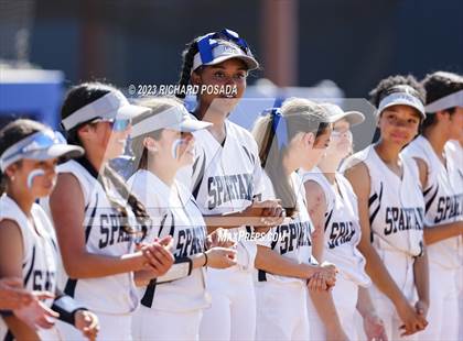 Thumbnail 3 in South @ Orcutt Academy (CIF CS Softball Championships-Division 6) photogallery.