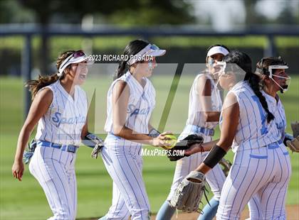 Thumbnail 3 in South @ Orcutt Academy (CIF CS Softball Championships-Division 6) photogallery.
