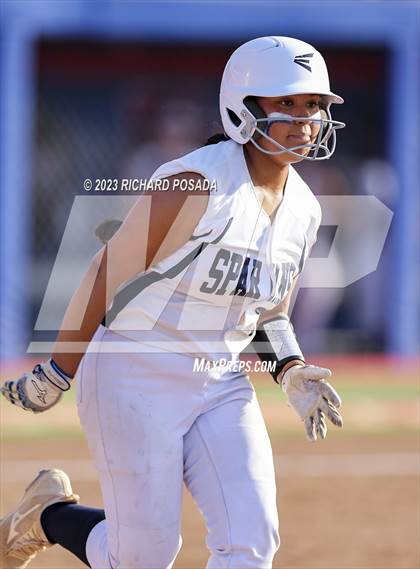 Thumbnail 3 in South @ Orcutt Academy (CIF CS Softball Championships-Division 6) photogallery.