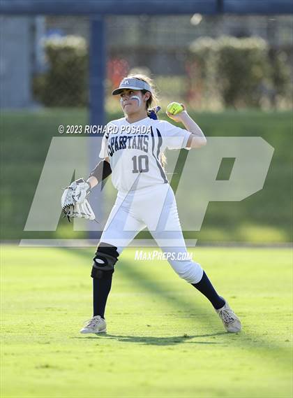 Thumbnail 2 in South @ Orcutt Academy (CIF CS Softball Championships-Division 6) photogallery.