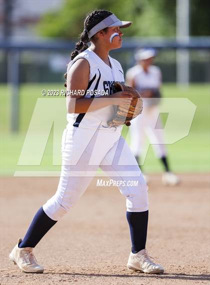 Thumbnail 2 in South @ Orcutt Academy (CIF CS Softball Championships-Division 6) photogallery.