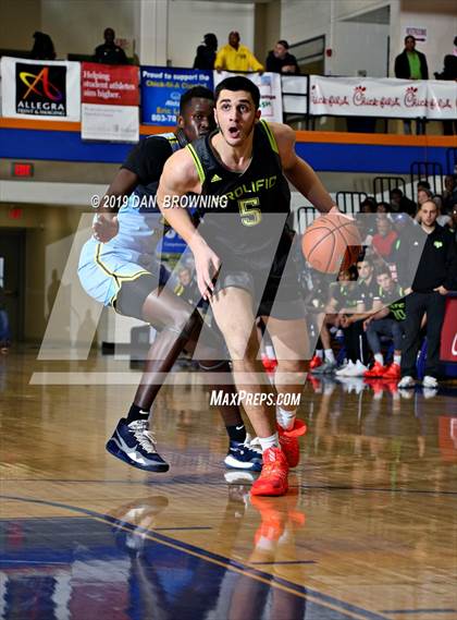 Thumbnail 2 in Prolific Prep of Napa Christian vs. Huntington St. Joseph Prep (Consolation) photogallery.